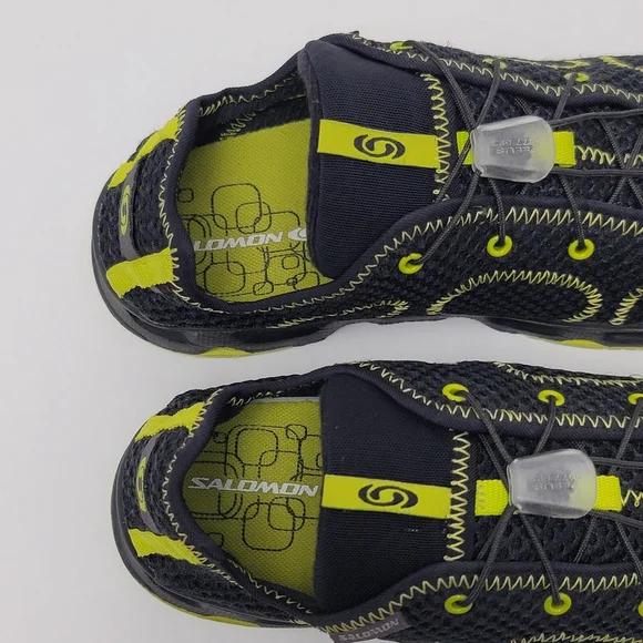 Salomon RX Moc 3.0 Travel Slip-On Style Sneaker Mesh Black/Lime Unisex US Boys 4 - Picture 9 of 13